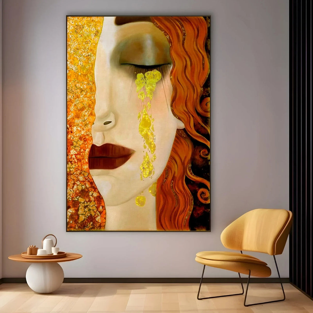 Quadro Stampa su Tela Freyas tears, Gustav Klimt / Marie Zilberman - CupidoDesign