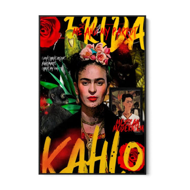Quadro Stampa su Tela Frida Kahlo Graffiti Art - CupidoDesign
