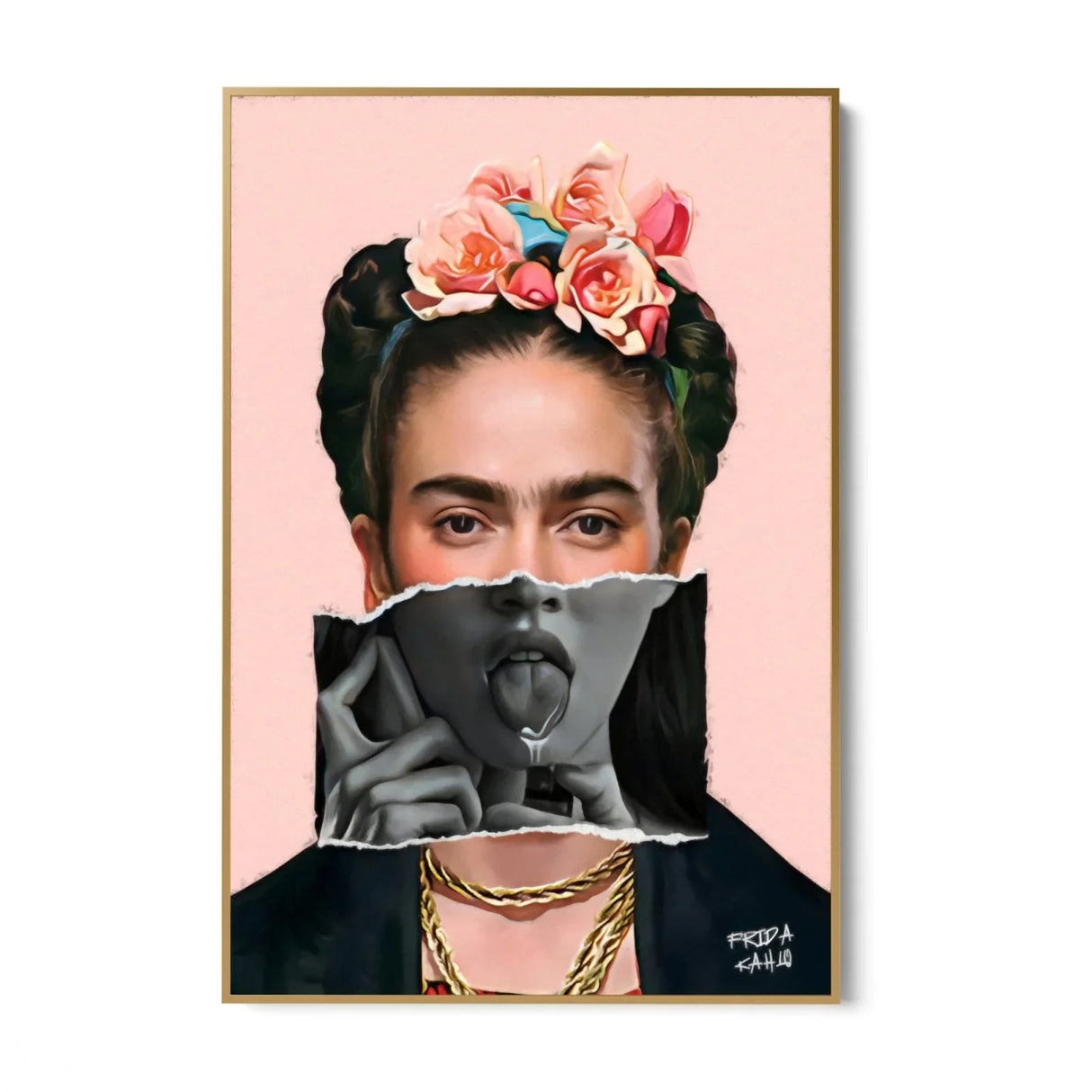 Quadro Stampa su Tela Frida Wall Art - CupidoDesign