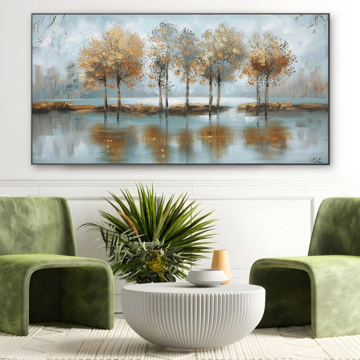 Quadro Stampa su Tela Fronde solitarie - CupidoDesign