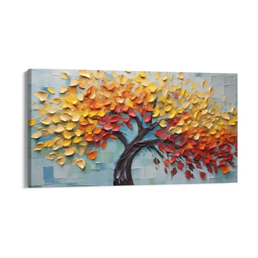Quadro Stampa su Tela Fuga delle Foglie - CupidoDesign