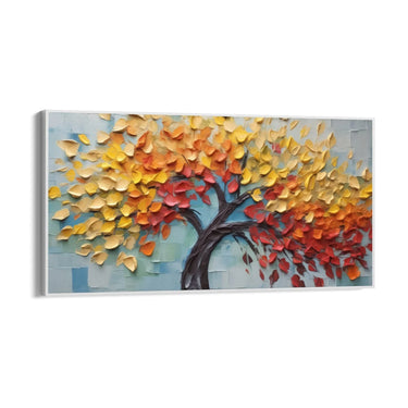 Quadro Stampa su Tela Fuga delle Foglie - CupidoDesign