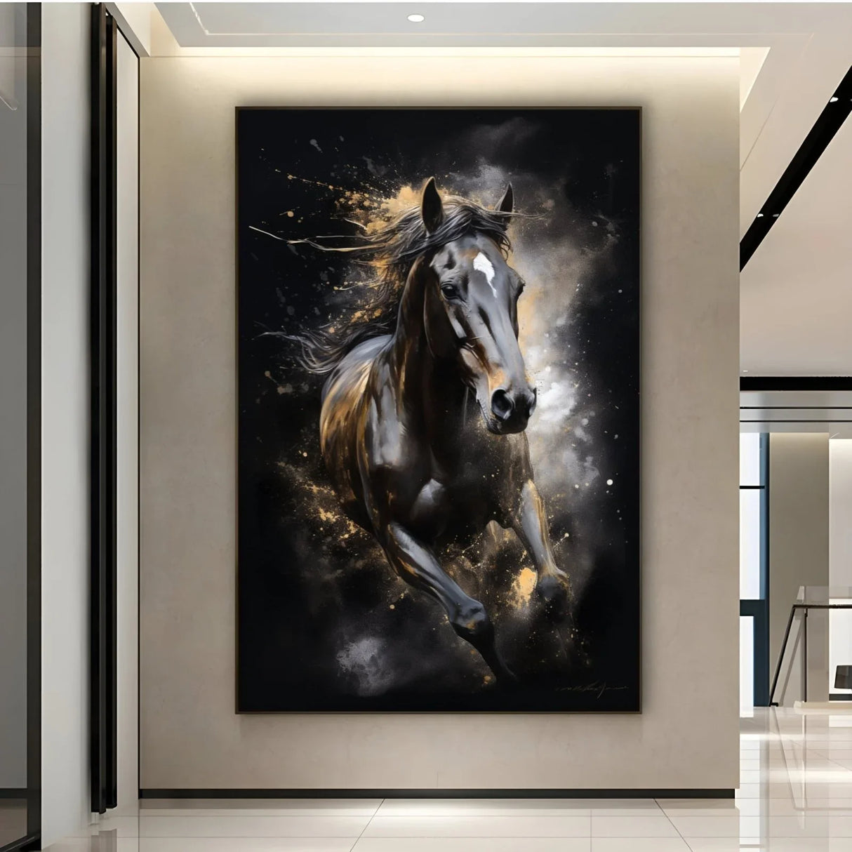 Quadro Stampa su Tela Furia in movimento - CupidoDesign