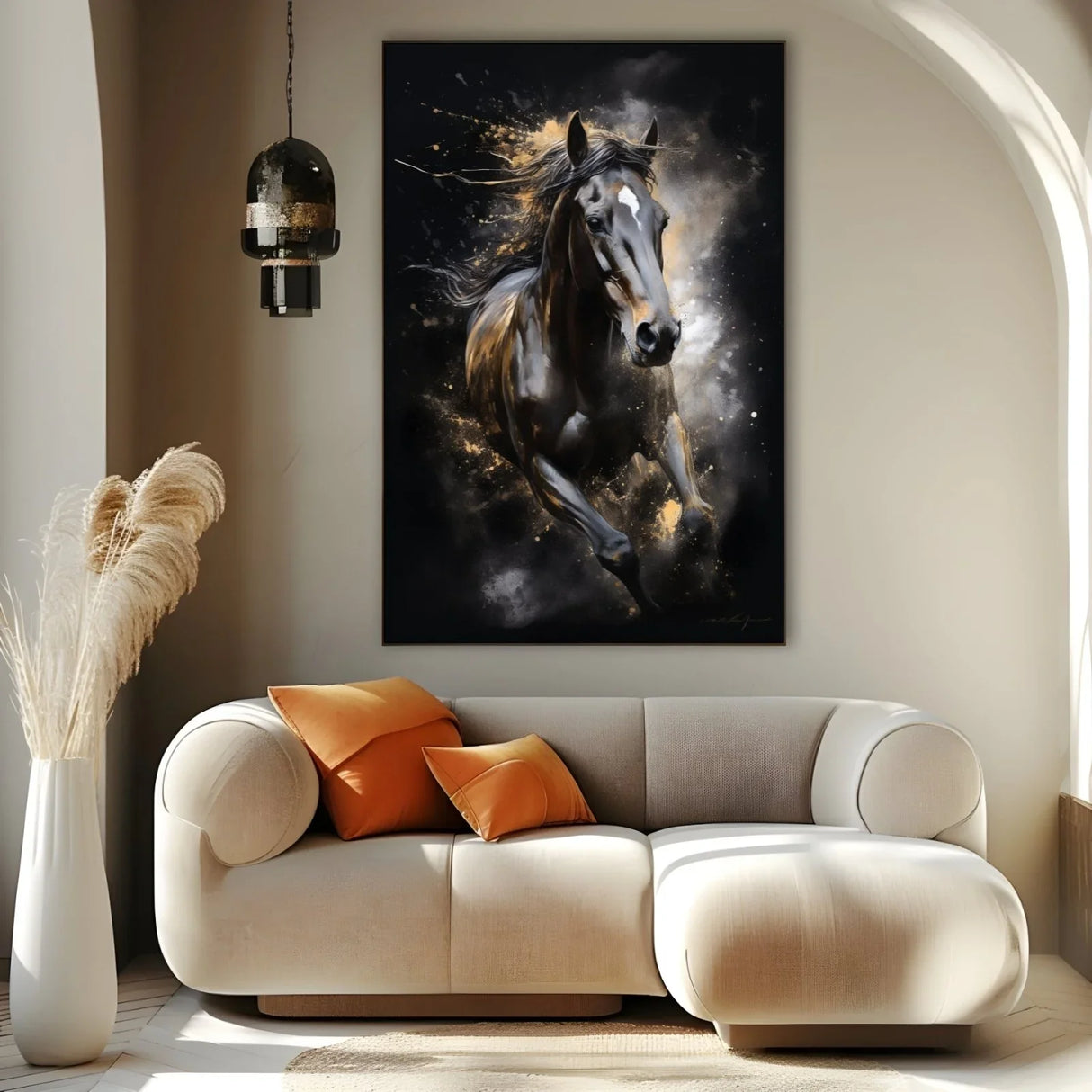 Quadro Stampa su Tela Furia in movimento - CupidoDesign
