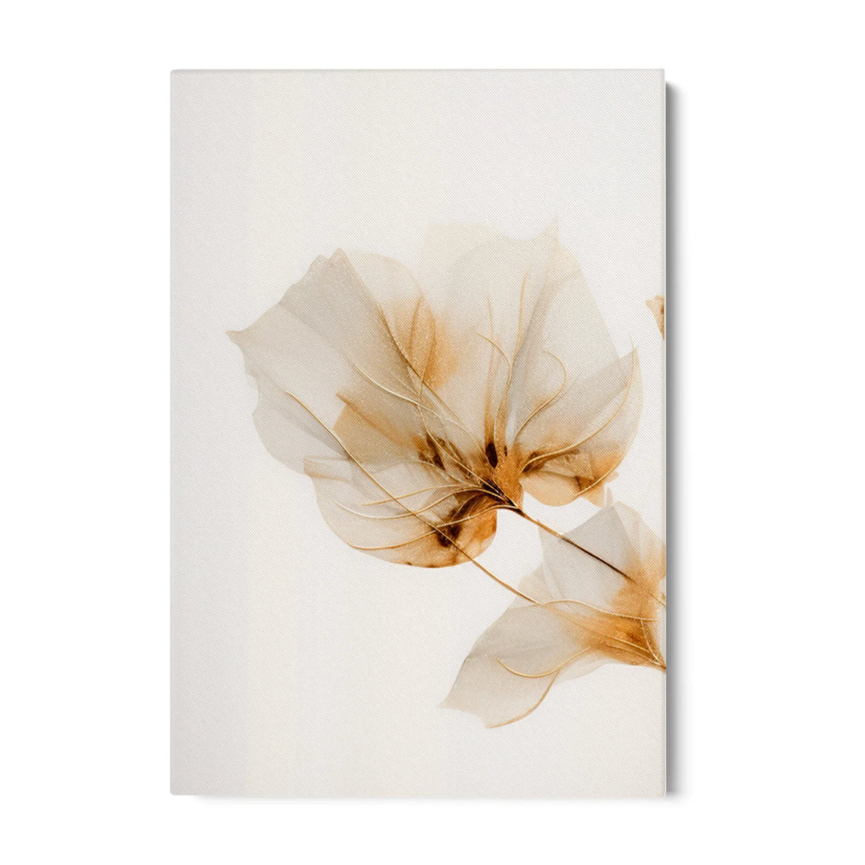 Quadro Stampa su Tela Gardenia dorata - CupidoDesign