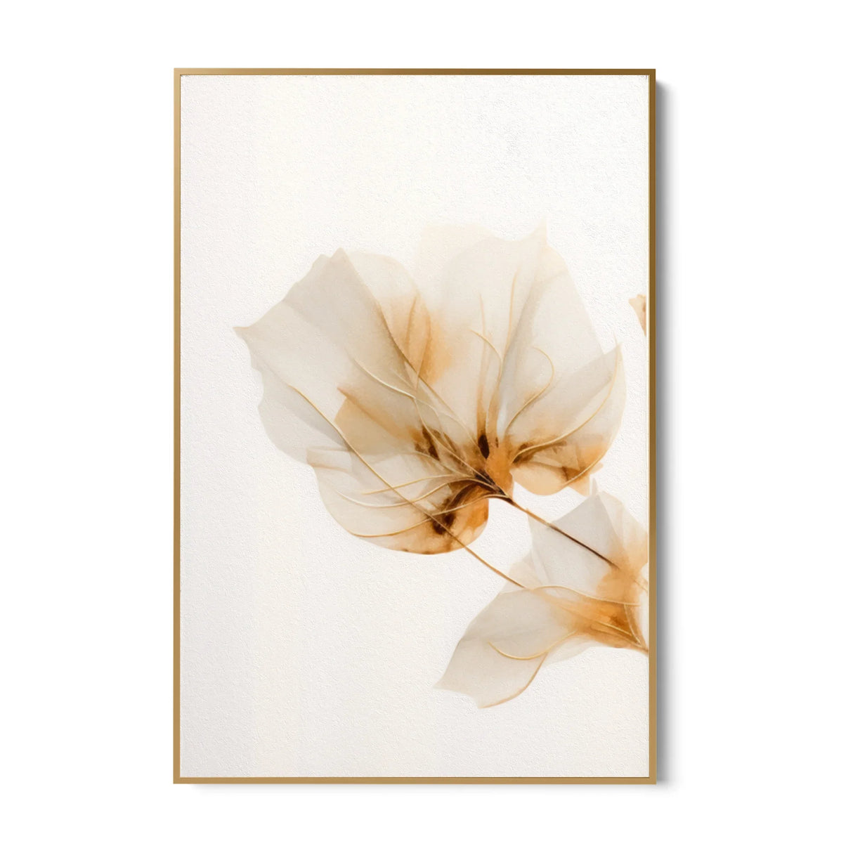 Quadro Stampa su Tela Gardenia dorata - CupidoDesign
