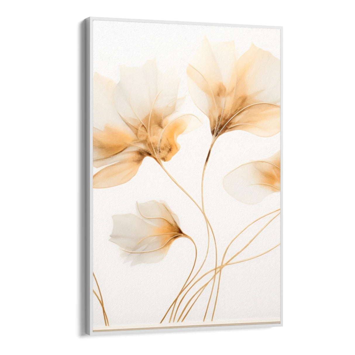 Quadro Stampa su Tela Gardenia dorata - CupidoDesign