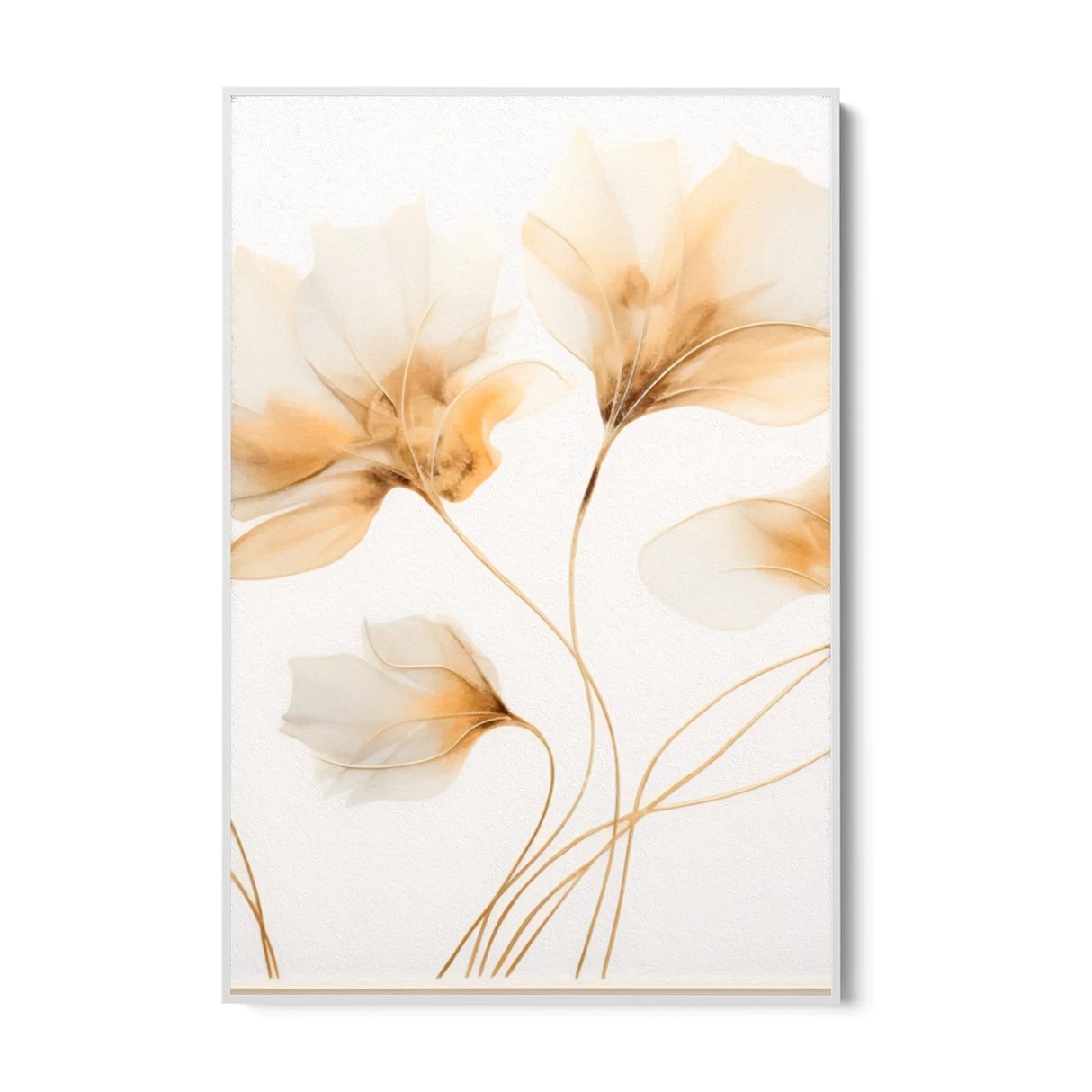 Quadro Stampa su Tela Gardenia dorata - CupidoDesign