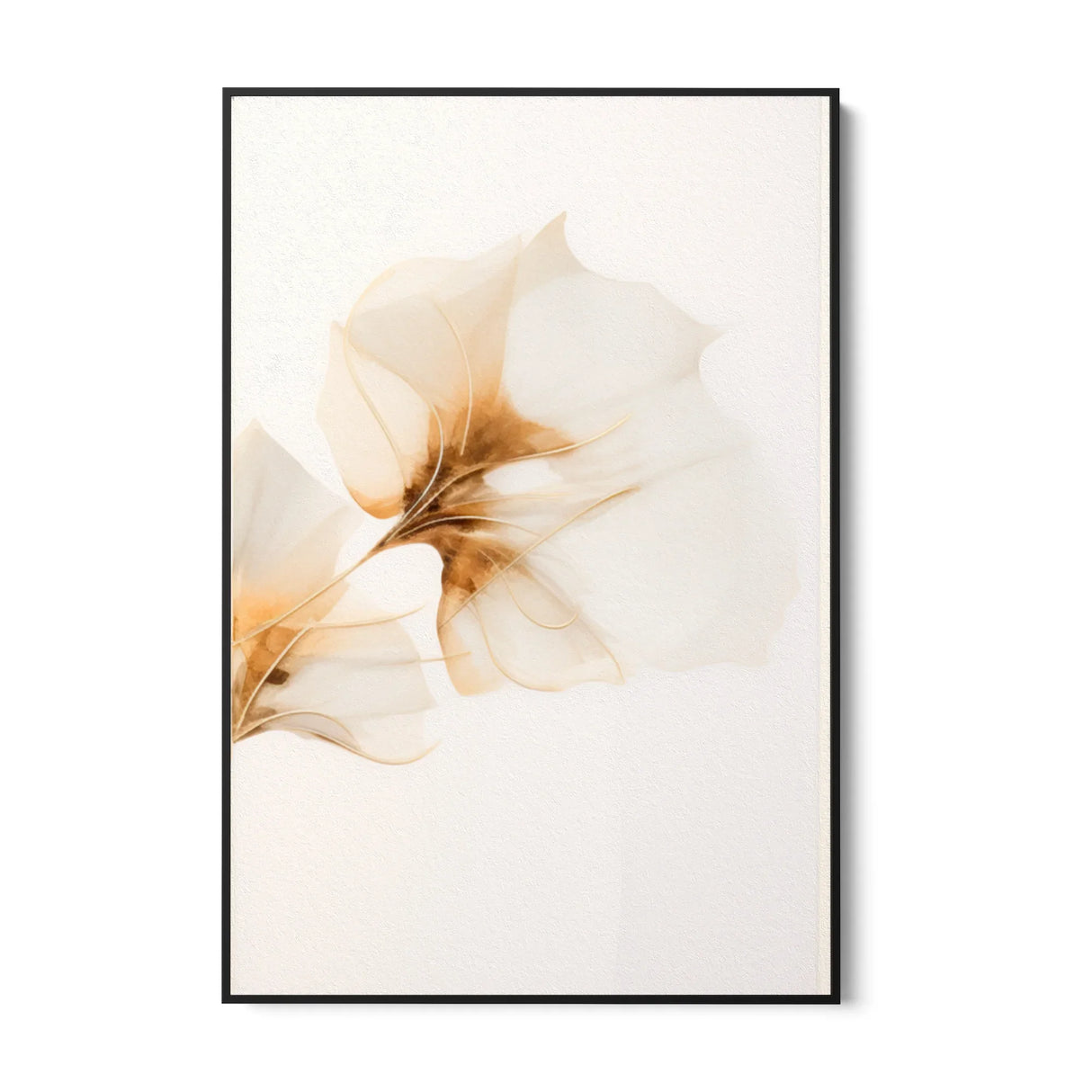 Quadro Stampa su Tela Gardenia dorata - CupidoDesign