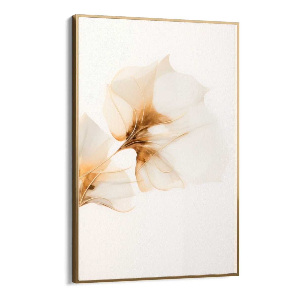 Quadro Stampa su Tela Gardenia dorata - CupidoDesign
