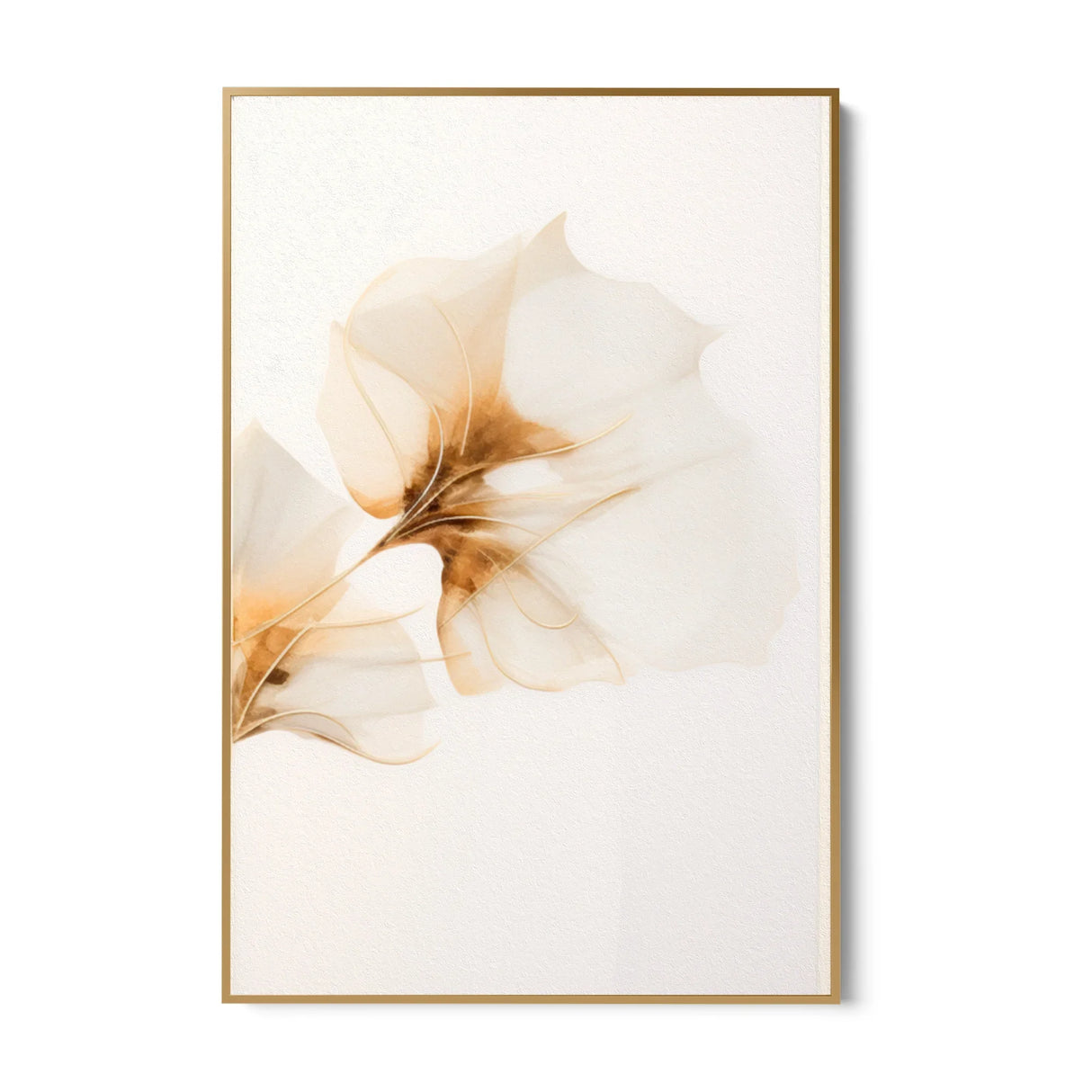 Quadro Stampa su Tela Gardenia dorata - CupidoDesign