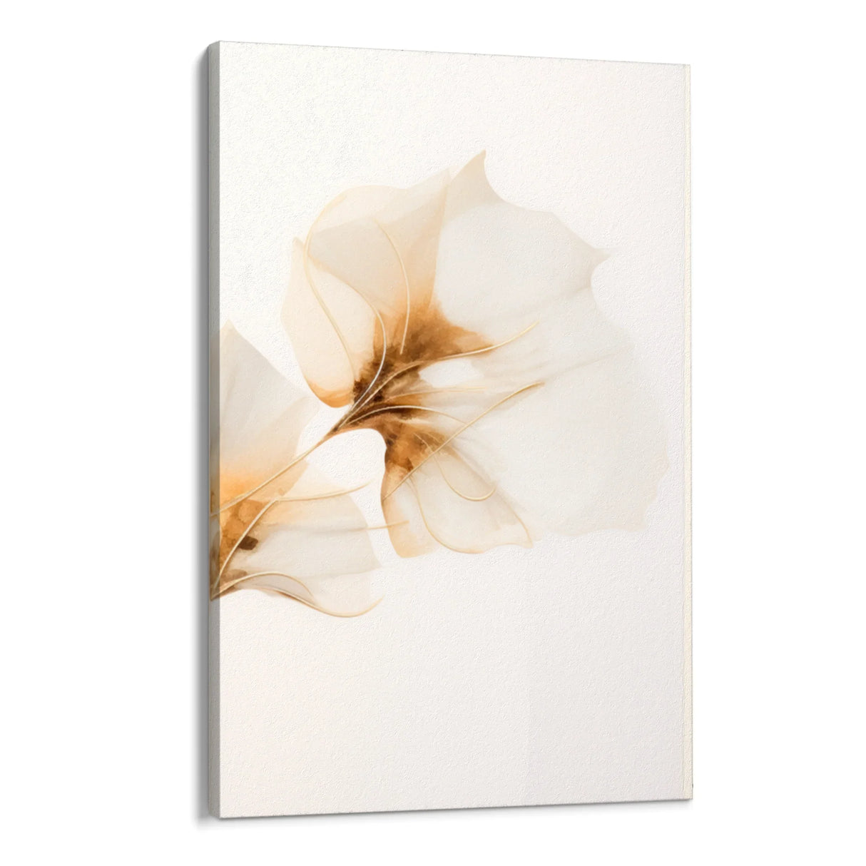 Quadro Stampa su Tela Gardenia dorata - CupidoDesign