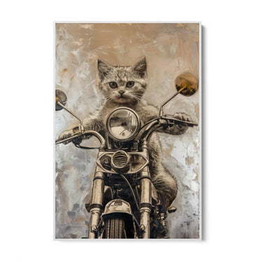 Quadro Stampa su Tela Gatto selvaggio - CupidoDesign