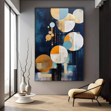 Quadro Stampa su Tela Geometria Circolare - CupidoDesign