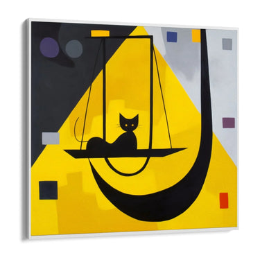 Quadro Stampa su Tela Gialla Geometria - CupidoDesign