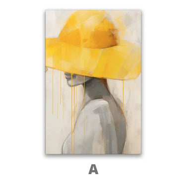 Quadro Stampa su Tela Giallo delicato - CupidoDesign