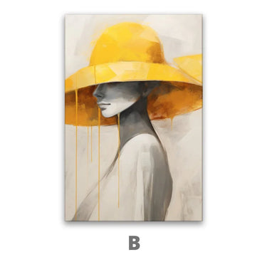 Quadro Stampa su Tela Giallo delicato - CupidoDesign