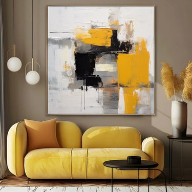 Quadro Stampa su Tela Giallo in Esplosione - CupidoDesign