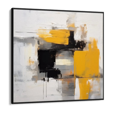 Quadro Stampa su Tela Giallo in Esplosione - CupidoDesign