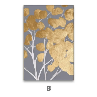 Quadro Stampa su Tela Giardino dorato - CupidoDesign