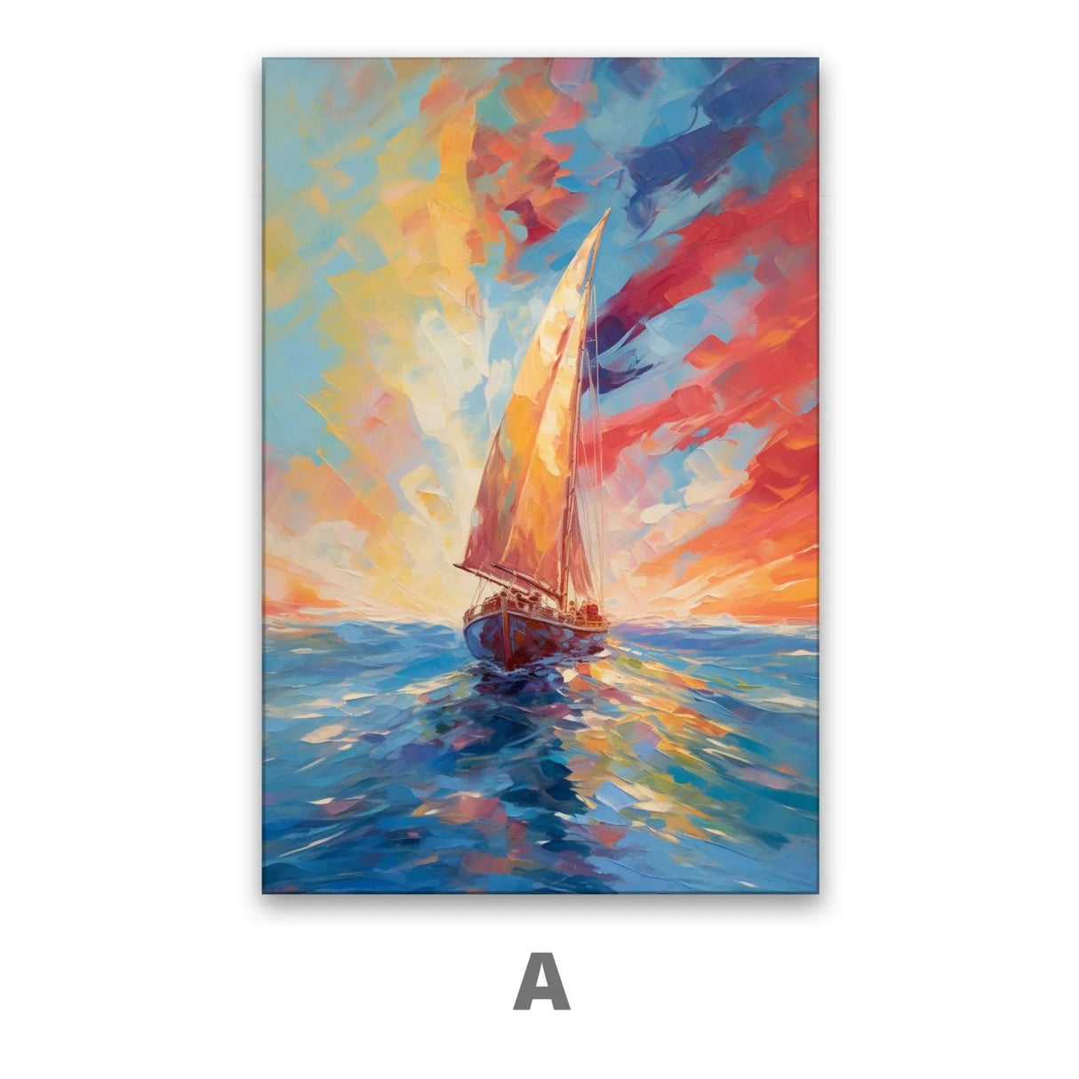 Quadro Stampa su Tela Giornata Colorata - CupidoDesign