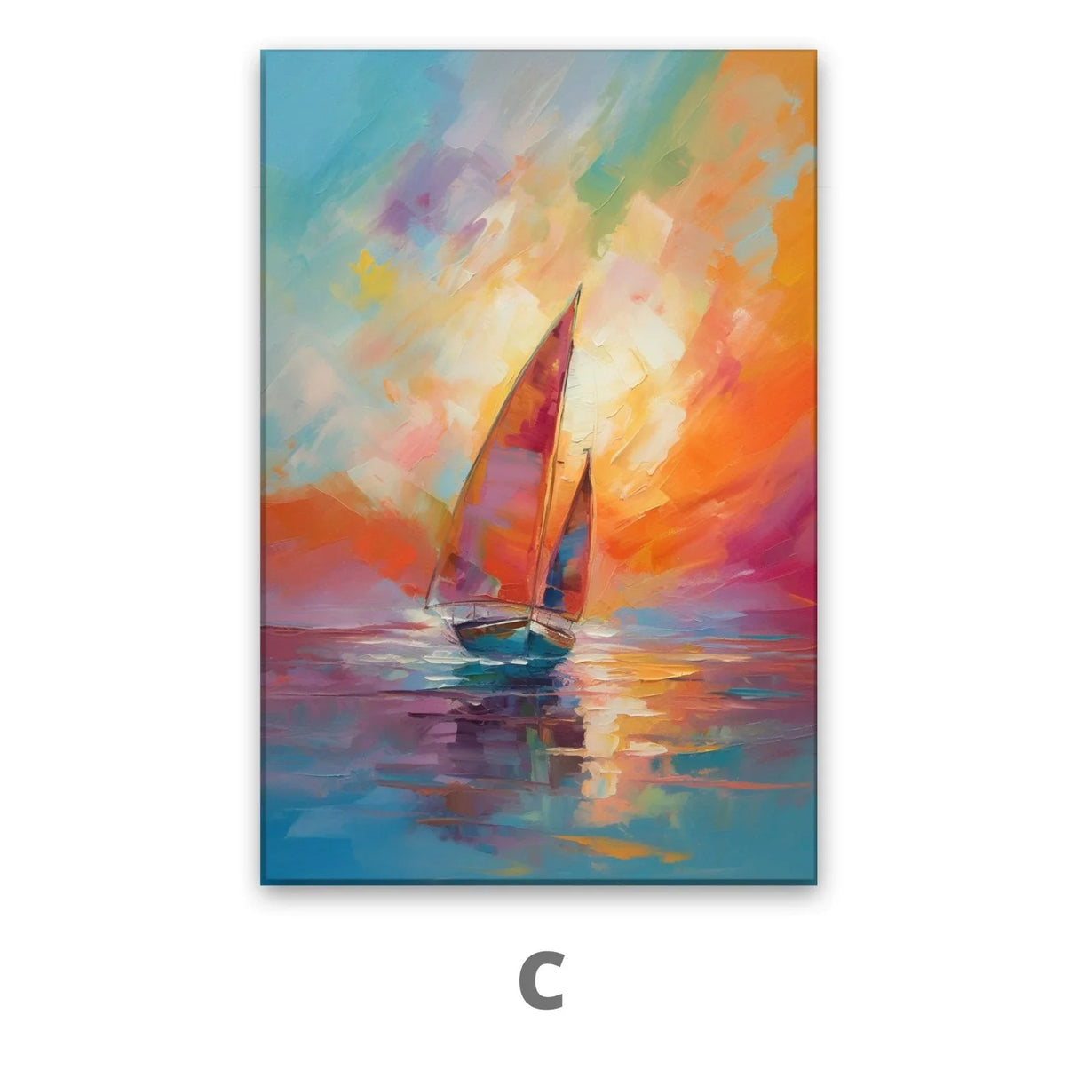 Quadro Stampa su Tela Giornata Colorata - CupidoDesign
