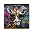 Quadro Stampa su Tela Giraffa Graffiti - CupidoDesign