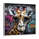 Quadro Stampa su Tela Giraffa Graffiti - CupidoDesign
