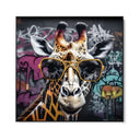 Quadro Stampa su Tela Giraffa Graffiti - CupidoDesign