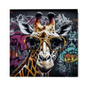Quadro Stampa su Tela Giraffa Graffiti - CupidoDesign