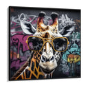 Quadro Stampa su Tela Giraffa Graffiti - CupidoDesign