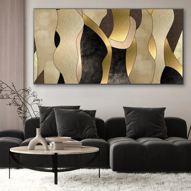 Quadro Stampa su Tela Gli Amanti Dorati - CupidoDesign