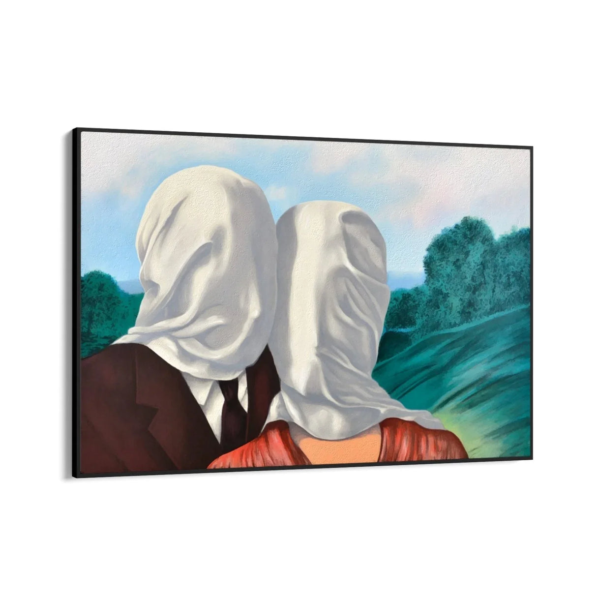 Quadro Stampa su Tela Gli amanti II, Rene Magritte - CupidoDesign