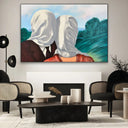 Quadro Stampa su Tela Gli amanti II, Rene Magritte - CupidoDesign