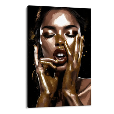 Quadro Stampa su Tela Gold Glamour - CupidoDesign