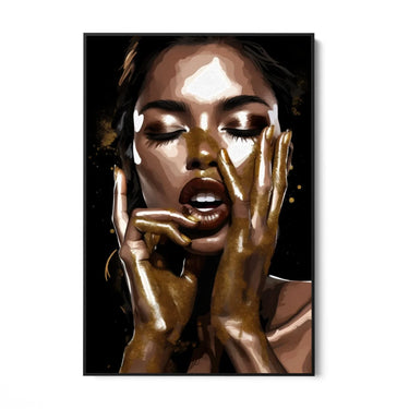Quadro Stampa su Tela Gold Glamour - CupidoDesign