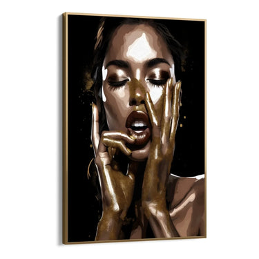 Quadro Stampa su Tela Gold Glamour - CupidoDesign