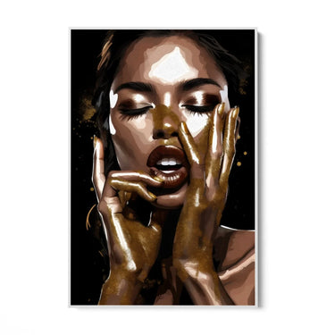 Quadro Stampa su Tela Gold Glamour - CupidoDesign