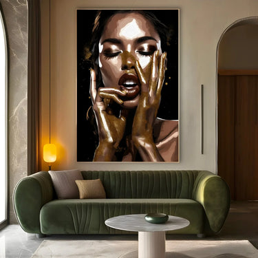 Quadro Stampa su Tela Gold Glamour - CupidoDesign