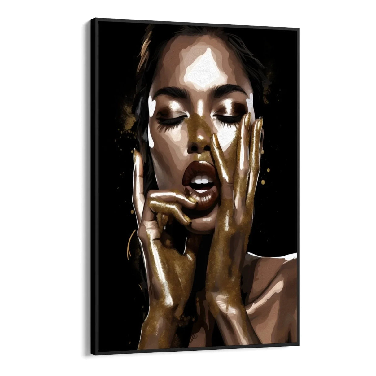 Quadro Stampa su Tela Gold Glamour - CupidoDesign