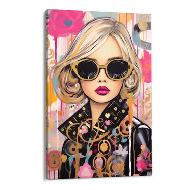 Quadro Stampa su Tela Gold Graffiti - CupidoDesign