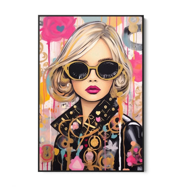 Quadro Stampa su Tela Gold Graffiti - CupidoDesign