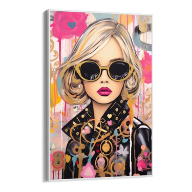 Quadro Stampa su Tela Gold Graffiti - CupidoDesign