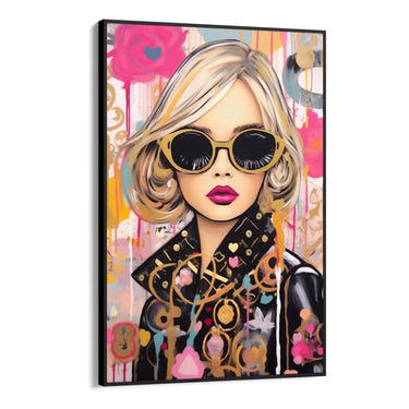 Quadro Stampa su Tela Gold Graffiti - CupidoDesign