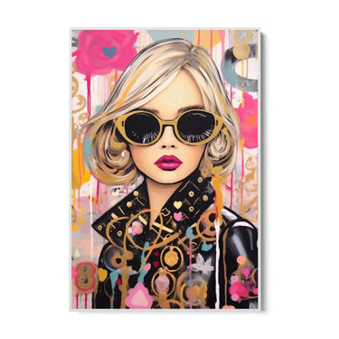 Quadro Stampa su Tela Gold Graffiti - CupidoDesign