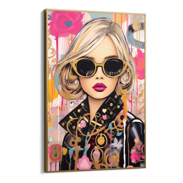 Quadro Stampa su Tela Gold Graffiti - CupidoDesign