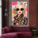 Quadro Stampa su Tela Gold Graffiti - CupidoDesign