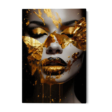 Quadro Stampa su Tela Golden Reflections - CupidoDesign