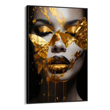 Quadro Stampa su Tela Golden Reflections - CupidoDesign