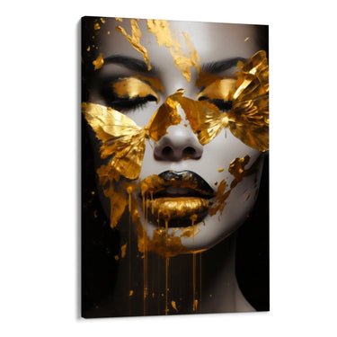 Quadro Stampa su Tela Golden Reflections - CupidoDesign